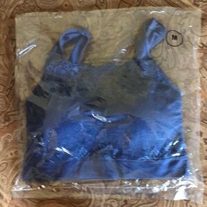 Rhonda Shear Blue Lace Bra size medium